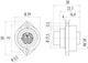 Binder 09-0204-00-07 RD24 Female panel mount connector, Contacts: 6+PE, unshielded, crimping (Crimp contacts must be ordered separately), IP67