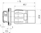 Binder 09-6491-100-05 Bayonet HEC Male panel mount connector, Contacts: 4+PE, unshielded, crimping (Crimp contacts must be ordered separately), IP68/IP69K, UL, VDE