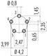 Binder 99-9215-490-05 Snap-In IP67 (subminiature) Male panel mount connector, Contacts: 5, unshielded, THT, IP67