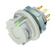 Binder 09-0774-400-08 Bayonet NCC Female panel mount connector, Contacts: 8, unshielded, solder, IP67 | American Cable Assemblies