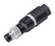 Binder 99-3383-550-04 M8 Male cable connector, Contacts: 4, 2.5-5.0 mm, unshielded, cutting clamp, IP67, UL | American Cable Assemblies