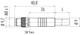 Binder 77-3405-0000-20008-0200 M8 Male cable connector, Contacts: 8, unshielded, moulded on the cable, IP67, UL, PVC, grey, 8 x 0.25 mm², 2 m