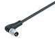 Binder 77-3403-0000-50004-0200 M8 Male angled connector, Contacts: 4, unshielded, moulded on the cable, IP67, UL, PUR, black, 4 x 0.34 mm², 2 m | American Cable Assemblies