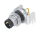 Binder 86-6319-1121-00005 M8 Male panel mount connector, Contacts: 5, shieldable, THT, IP67, front fastened | American Cable Assemblies