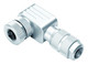 Binder 99-1434-824-04 M12-A Female angled connector, Contacts: 4, 6.0-8.0 mm, shieldable, crimping (Crimp contacts must be ordered separately), IP67, UL | American Cable Assemblies