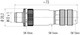 Binder 99-1433-814-04 M12-A Male cable connector, Contacts: 4, 5.0-8.0 mm, shieldable, crimping (Crimp contacts must be ordered separately), IP67, UL