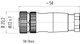 Binder 99-0486-12-08 M12-A Female cable connector, Contacts: 8, 6.0-8.0 mm, unshielded, screw clamp, IP67, UL, PG 9