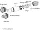 Binder 99-1488-814-08 M12-A Female cable connector, Contacts: 8, 5.0-8.0 mm, shieldable, screw clamp, IP67, UL