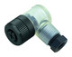 Binder 99-0430-68-04 M12-A Female angled connector, Contacts: 4, 6.0-8.0 mm, unshielded, screw clamp, IP67, UL, PG 9 | American Cable Assemblies