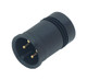 Binder 09-0431-71-04 M12-A Male receptacle, Contacts: 4, unshielded, solder, IP67 | American Cable Assemblies