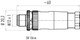 Binder 99-0491-12-12 M12-A Male cable connector, Contacts: 12, 6.0-8.0 mm, unshielded, solder, IP67, UL