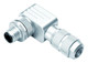 Binder 99-1433-824-04 M12-A Male angled connector, Contacts: 4, 5.0-8.0 mm, shieldable, crimping (Crimp contacts must be ordered separately), IP67, UL | American Cable Assemblies