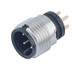 Binder 09-0431-212-04 M12-A Male panel mount connector, Contacts: 4, unshielded | American Cable Assemblies