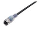 Binder 77-3630-0000-50003-0500 M12-A Female cable connector, Contacts: 3, unshielded, moulded on the cable, IP69K, UL, PUR, black, 3 x 0.34 mm², with LED PNP closer, 5 m | American Cable Assemblies