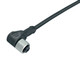 Binder 77-3734-0000-50005-0500 M12-A Female angled connector, Contacts: 5, unshielded, moulded on the cable, IP69K, UL, PUR, black, 5 x 0.34 mm², stainless steel, 5 m | American Cable Assemblies