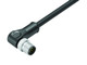 Binder 77-3527-0000-64708-1000 M12-A Male angled connector, Contacts: 8, shielded, moulded on the cable, IP67, Ethernet CAT5e, TPE, black, 4 x 2 x AWG 24, 10 m | American Cable Assemblies
