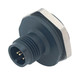 Binder 86-4531-1002-00004 M12-A Male panel mount connector, Contacts: 4, unshielded, solder, IP67, UL, PG 13,5 | American Cable Assemblies