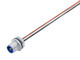 Binder 76-0231-0011-00605-0200 M12-A Male panel mount connector, Contacts: 5, unshielded, single wires, IP68, UL, M16x1,5 | American Cable Assemblies