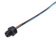 Binder 76-4331-0011-00004-0200 M12-A Male panel mount connector, Contacts: 4, unshielded, single wires, IP67, UL, M16x1,5 | American Cable Assemblies