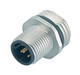 Binder 86-0231-0002-00008 M12-A Male panel mount connector, Contacts: 8, unshielded, solder, IP68, UL, M16x1,5 | American Cable Assemblies