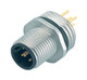 Binder 86-0131-0000-00012 M12-A Male panel mount connector, Contacts: 12, unshielded, THT, IP68, UL, PG 9 | American Cable Assemblies