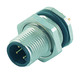 Binder 86-0531-1000-00005 M12-A Male panel mount connector, Contacts: 5, unshielded, THT, IP68, UL, PG 9, front fastened | American Cable Assemblies
