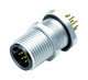 Binder 09-3491-969-12 M12-A Male panel mount connector, Contacts: 12, unshielded, THT, IP68, M12x1,0 | American Cable Assemblies