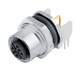 Binder 86-0532-1121-00005 M12-A Female panel mount connector, Contacts: 5, shieldable, THT, IP68, UL, PG 9, front fastened | American Cable Assemblies