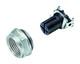 Binder 99-3432-401-04 M12-A Female panel mount connector, Contacts: 4, shieldable, SMT, IP67 | American Cable Assemblies