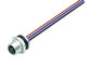 Binder 76-2632-1111-00008-0200 M12-A Female panel mount connector, Contacts: 8, unshielded, single wires, IP68, UL, M16x1,5, front fastened, stainless steel | American Cable Assemblies