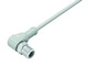 Binder 77-3727-0000-20403-0500 M12-A Male angled connector, Contacts: 3, unshielded, moulded on the cable, IP69K, UL, Ecolab, PVC, grey, 3 x 0.34 mm², stainless steel, 5 m | American Cable Assemblies