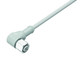 Binder 77-3734-0000-40912-0200 M12-A Female angled connector, Contacts: 12, unshielded, moulded on the cable, IP69K, Ecolab, FDA compliant, Special TPE, grey, 12 x 0.25 mm², stainless steel, 2 m | American Cable Assemblies