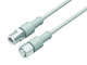 Binder 77-3730-3729-40405-0200 M12-A Connecting cable for food and beverage industry, Contacts: 5, unshielded, moulded on the cable, IP69K, Ecolab, FDA compliant, Special TPE, grey, 5 x 0.34 mm², stainless steel, 2 m | American Cable Assemblies