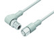 Binder 77-3730-3727-40912-1000 M12-A Connecting cable for food and beverage industry, Contacts: 12, unshielded, moulded on the cable, IP69K, Ecolab, FDA compliant, Special TPE, grey, 12 x 0.25 mm², stainless steel, 10 m | American Cable Assemblies