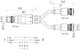 Binder 77-9829-3430-50003-0200 Connecting Cables Connecting cable, Contacts: 4/3, unshielded, moulded on the cable, IP68, PUR, black, 3 x 0.34 mm², 2 m
