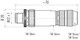 Binder 99-1533-910-05 M12-B Male cable connector, Contacts: 5, 8.0-9.0 mm, shieldable, wire clamp, IP67