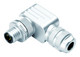 Binder 99-1437-920-05 M12-B Male angled connector, Contacts: 5, 6.5-8.5 mm, shieldable, screw clamp, IP67, UL | American Cable Assemblies