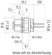 Binder 76-0834-0011-00105-0200 M12-B Female panel mount connector, Contacts: 5, unshielded, single wires, IP68, UL, M16x1,5