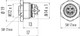 Binder 99-4432-402-04 M12-B Female panel mount connector, Contacts: 4, shieldable, SMT, IP67, for SMT