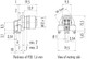 Binder 99-3732-203-04 M12-D Female panel mount connector, Contacts: 4, shieldable, THR, IP67, UL