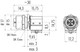 Binder 99-3782-213-08 M12-X Female panel mount connector, Contacts: 8, shieldable, THT, IP67, UL, M12x1,0