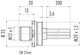 Binder 09-0691-642-04 M12-S Male panel mount connector, Contacts: 3+PE, unshielded, single wires, IP68, UL, VDE, M20x1,5