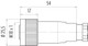 Binder 99-0440-016-04 M18 Female cable connector, Contacts: 4, 10.0-12.0 mm, unshielded, screw clamp, IP67, UL