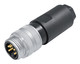 Binder 99-2443-21-04 7/8" Male cable connector, Contacts: 3+PE, 8.0-10.0 mm, unshielded, screw clamp, IP67, UL, VDE | American Cable Assemblies
