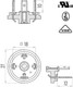 Binder 43-1701-000-03 Size A Male power connector, Contacts: 2+PE, unshielded, solder, IP40 without seal, UL, ESTI+, VDE