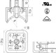 Binder 43-1717-023-03 Size A Male power connector, contacts angled inwards, Contacts: 2+PE, unshielded, solder, IP40 without seal, UL, ESTI+, VDE