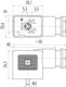 Binder 43-1800-000-03 Size B Female power connector, Contacts: 2+PE, 6.0-8.0 mm, unshielded, screw clamp, IP40 without seal, UL, ESTI+, VDE