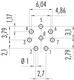 Binder 99-9128-090-08 Snap-In IP67 Female panel mount connector, Contacts: 8, unshielded, THT, IP67, VDE