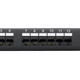 Shaxon SH-MP117HA128-B Category 6 Patch Panel, 12 Port, RJ45-110| American Cable Assemblies