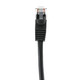 Shaxon SH-UL624M8XXBK-1F CAT 5e Patch Cable, UTP Stranded, Flush Molded Boots, Black| American Cable Assemblies